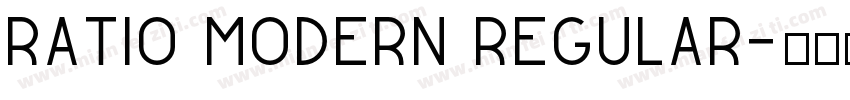 Ratio Modern Regular字体转换